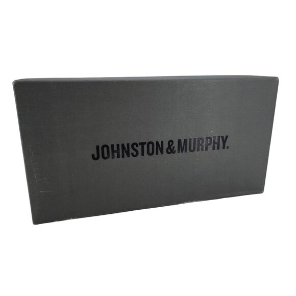 NEW Johnston & Murphy Men's size 9.5W Black Deerskin Leather Dress Shoes Loafers - Picture 14 of 16